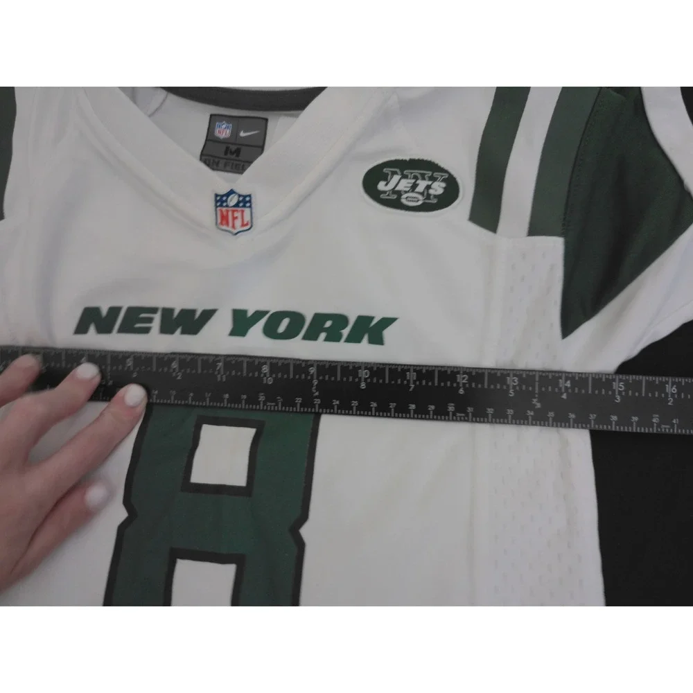 Nike Aaron Rodgers New York Jets Jersey Youth Medium White Green NFL Football 8